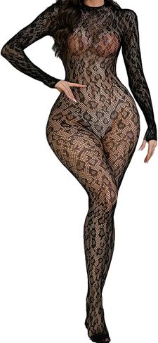 المرأة مثير الملابس الداخلية ارتداءها شبكة صيد السمك Bodystocking ليوبارد بذلة الهذيان قطعة واحدة Bodydoll زائد الحجم in Kuwait