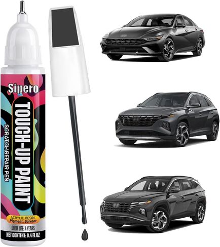 Hyper White (WC9) لقلم طلاء Hyundai Touch Up - تطابق الألوان تمامًا لتثبيت الرقائق والنكات - متوافق مع Tucson، Santa Fe، Elantra، Sonata in Kuwait