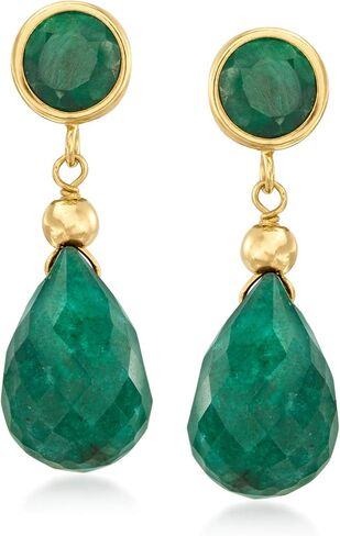 Ross-Simons Gemstone Drop Earring in 14kt Yellow Gold in Saudi Arabia