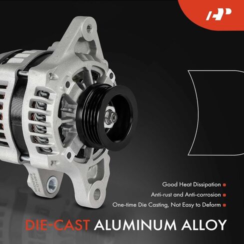 A-Premium Alternator Compatible with Toyota Yaris 2015 2016 2017 2018 2019 1.5L, 12V 80A 4-Groove Pulley Clockwise, Replace# 27060-21220, 2706021220 in Saudi Arabia
