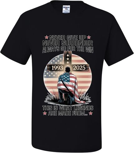 Never Give Up This is What L e g e n d s are Made from Charlie Kirk T-Shirts in Saudi Arabia