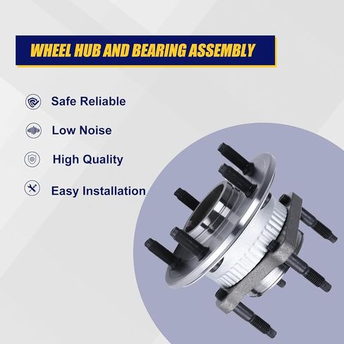 KUSATEC 512302 2pcs Rear Wheel Bearing and Hub Assembly Compatible with Jeep Commander 2006-2010, Grand Cherokee 2005-2010, 5 Lug Bolts w/ABS in Saudi Arabia