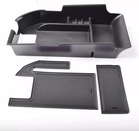 AOMSAZTO Compatible with Camry XLE or XSE 2018-2021 2022 2023 2024 & Camry LE SE 2020-2023 2024 Center Console Organizer Tray Accessories, Fit Dual USB Ports（not for 9th 2024 2025 Camry） (Black) in Saudi Arabia