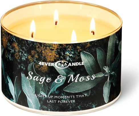 4-Wick Scented Candle - 18oz Soy Wax Blend Candle Over 50Hrs Long-Lasting Fragrance, Home Decor and Housewarming Gifts, Home Comforts in Saudi Arabia