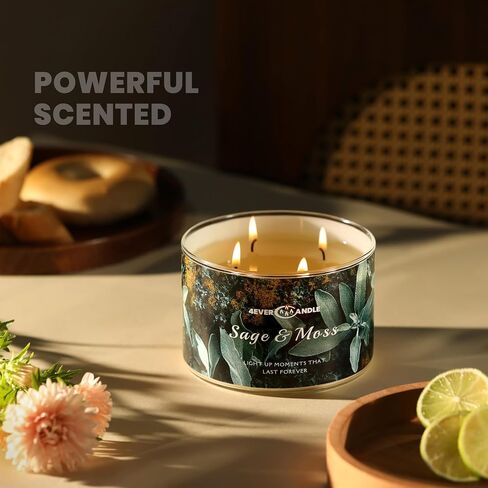 4-Wick Scented Candle - 18oz Soy Wax Blend Candle Over 50Hrs Long-Lasting Fragrance, Home Decor and Housewarming Gifts, Home Comforts in Saudi Arabia