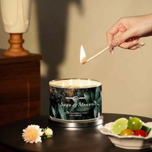 4-Wick Scented Candle - 18oz Soy Wax Blend Candle Over 50Hrs Long-Lasting Fragrance, Home Decor and Housewarming Gifts, Home Comforts in Saudi Arabia