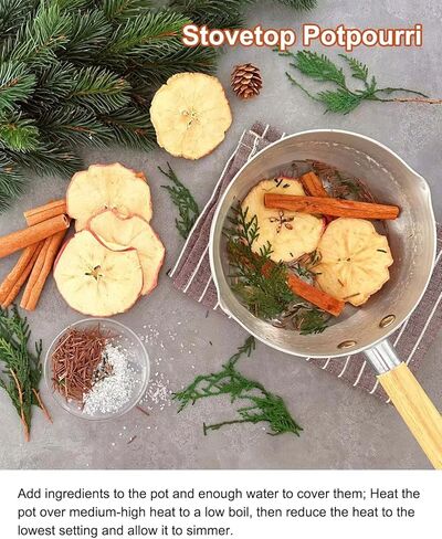 Potpourri Simmering, Tis The Season Potpourri Simmer Pot with Dried Orange Slices, Star Anise, Clove and Vanilla Salt, Stovetop Potpourri Kit for Home Fragrance, Housewarming, Hostess Gift, Christmas in Saudi Arabia