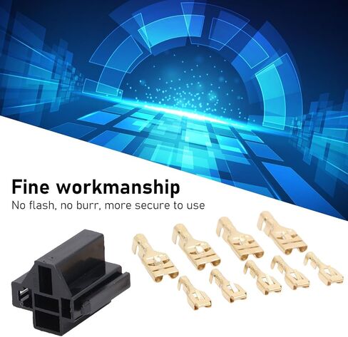 10 Set Relay Connector Kit 5 Pin Relay Connector with 30pc 10mm 20pc 6.3mm Terminals for Car Truck Vehicle in Saudi Arabia