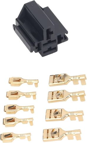10 Set Relay Connector Kit 5 Pin Relay Connector with 30pc 10mm 20pc 6.3mm Terminals for Car Truck Vehicle in Saudi Arabia