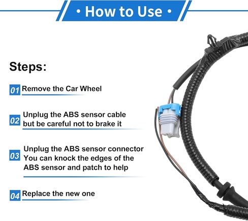 ABS عجلة السرعة الاستشعار الجبهة اليسرى اليمنى ABS الاستشعار نظام الفرامل المضادة للقفل الاستشعار رقم 19115818/1618 ل بويك لوسيرن 2006-2011 in Saudi Arabia
