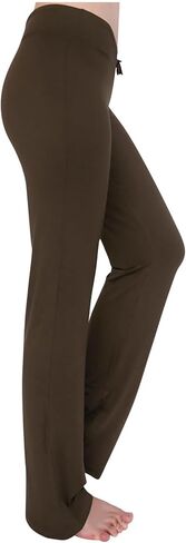 FAVIPT Wide Leg Yoga Pants Women Drawstring High Waisted Leggings Bell Bottom Workout Loose Comfy Flare Sweatpants in Saudi Arabia