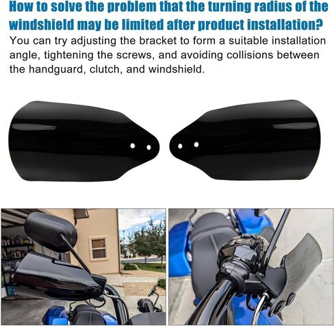 Road Glide Motorcycle Handguards - PSLER Upgrade Handlebar Hand Guards Compatible with Touring Road Glide Electra,Road King CVO/SE, Softail Low Rider ST Street Bob FXBB 114 FXBBS 117 FXLRST 2009-2025 in Saudi Arabia