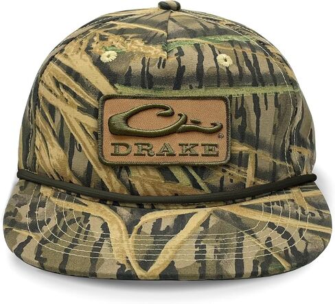 Drake Waterfowl Men's Drake X Lost Hat Goat Rope Cap ، قبعة صيد رياضية في الهواء الطلق مموهة قبعة مقدمة ، مقاس واحد in Saudi Arabia