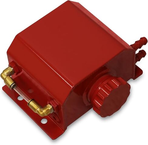 AJP Distributors Performance Red Aluminum 1 Liter 1000ml Radiator Coolant Overflow Over Flow Universal Replacement Expansion Bottle Recovery Tank in Saudi Arabia