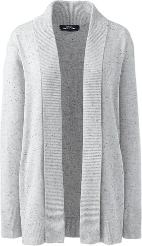 سترة صوفية نسائية من القطن بياقة شال من Lands' End in Kuwait