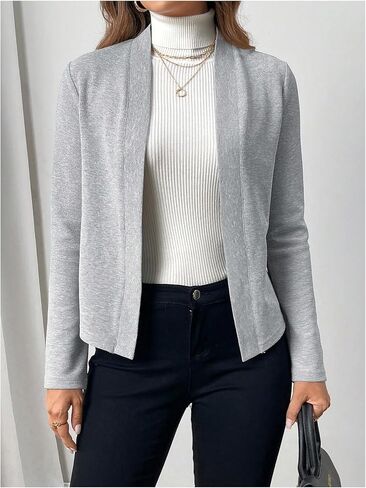 SHENHE Women's Open Front Cardigan Casual Lightweight Fashion Knit Cardigan Sweater in Saudi Arabia
