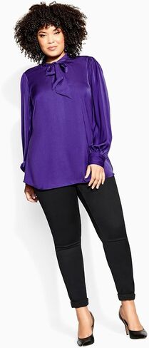 City Chic Women's Plus Size Top - In Awe in Saudi Arabia