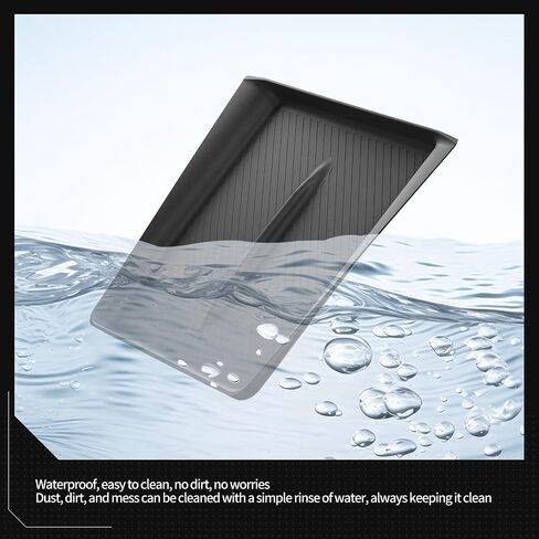 LUCKEASY Center Console Wireless Charger Mat for Tesla Cybertruck 2023 2024 2025 Phone Charge Anti-Slip Protector Pad for Cybertruck Wireless Charging Pad Accessories Black Silicone Pad Interior in Kuwait