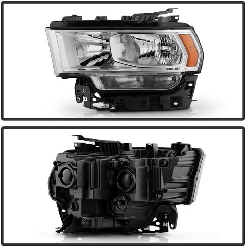 KEEKPO - For 2019 2020 2021 2022 2023 2024 Ram 2500 3500 Halogen Chrome Headlight Headlamp Replacement Passenger Side in Saudi Arabia
