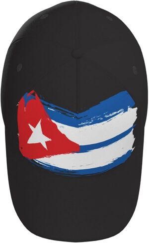 Cute Cuba Cuban Flag Baseball Cap Unisex Vintage Cuban Cap Adjustable Snapback Baseball Hat for Men Women in Kuwait