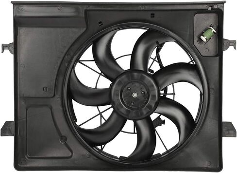 OCPTY Replacement Cooling Fan Assembly for 2010 2011 2012 2013 for Kia Forte Forte Koup in Saudi Arabia