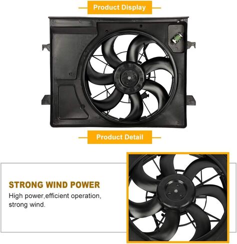 OCPTY Replacement Cooling Fan Assembly for 2010 2011 2012 2013 for Kia Forte Forte Koup in Saudi Arabia