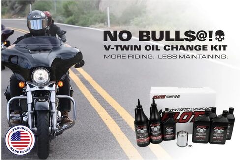طقم تغيير الزيت الصناعي Klotz 6 Quart 20W-40 للدراجات النارية Indian™ Thunderstroke in Kuwait