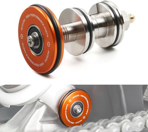 NICECNC Orange Rear Shock Swingarm Protector Compatible with KTM 150/250/300 XCW/EXC/6 Days/TPI 2017-2023 250/350/450/500 EXC-F/XCF-W/6 Days 2017-2023 See Fitment in Saudi Arabia