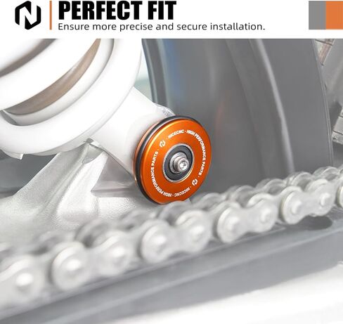 NICECNC Orange Rear Shock Swingarm Protector Compatible with KTM 150/250/300 XCW/EXC/6 Days/TPI 2017-2023 250/350/450/500 EXC-F/XCF-W/6 Days 2017-2023 See Fitment in Saudi Arabia