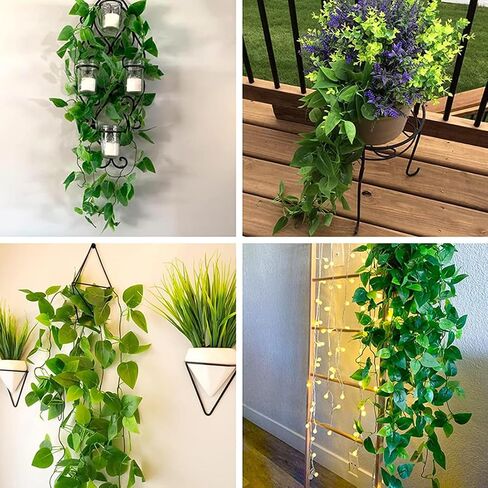 3PCS Artificial Hanging Plants Indoor 3ft Fake Ivy Plant Fake Vine Plants for Wedding Wall House Room Patio Indoor Outdoor Home Shelf Office Decor in Saudi Arabia