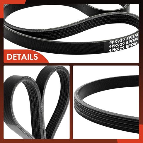 A-Premium Stretch Fit Serpentine Drive Belt Compatible with Cadillac CTS 2009 2010 2011 2012 2013 2014 2015 6.2L in Saudi Arabia