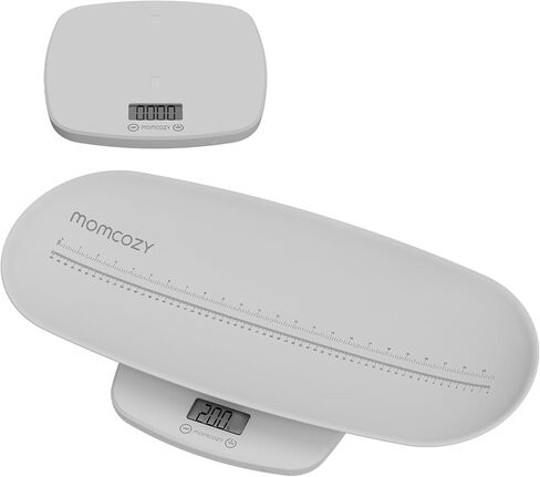 Momcozy Baby Scale, Multi-Function Scale for Body Weight&Height Measurement, Large Capacity for Toddler&Children&Pet&Adult, Perspectives Switch, Removable Tray, 5 Units, Digital LED Screen, Auto-Off in Kuwait