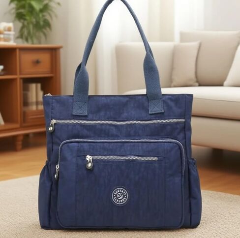 Casual Washed Nylon Tote - Minimalist, Spacious for Travel & Commuting in Saudi Arabia