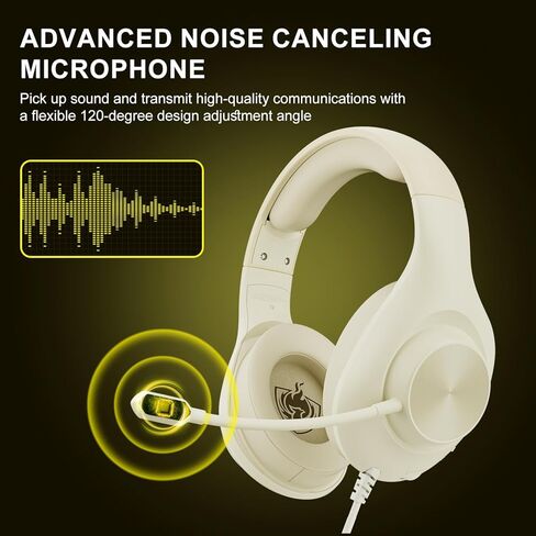 Gaming Headset PS5 Headset, Wired Headset with 7.1 Surround Sound, H-7 Gaming Over Ear Headphones with Noise Cancelling Flexible Mic Memory Earmuffs, for PC/PS5/PS/XboxSeries X/S/Switch (Purple) in Kuwait