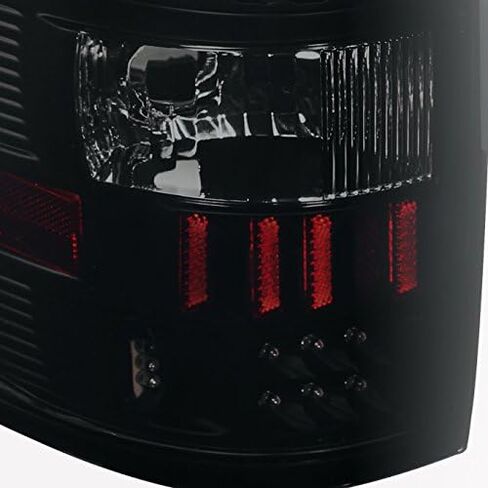 AKKON - For Ford F150 F-150 Pickup Truck Black Smoked Headlights + Smoke LED Tail Lights Brake Lamps Replacement in Saudi Arabia