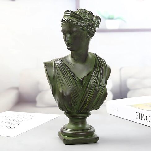 12Inch Greek Resin Statue of Diana, Classic Roman Bust Greek Mythology Sculpture for Home Desk Décor in Saudi Arabia
