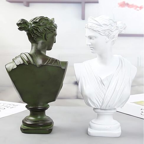 12Inch Greek Resin Statue of Diana, Classic Roman Bust Greek Mythology Sculpture for Home Desk Décor in Saudi Arabia