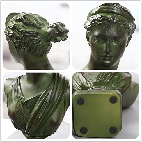 12Inch Greek Resin Statue of Diana, Classic Roman Bust Greek Mythology Sculpture for Home Desk Décor in Saudi Arabia