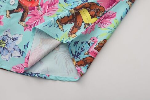 Men's Hawaiian Shirt Funny Summer Beach Casual Short Sleeve Button Down Shirts for Men in Saudi Arabia