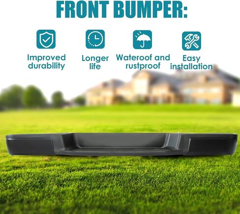 Erlebnis Rear Bumper Compatible with 2004-2015 Titan, Step Bumper without Parking Sensor Hole, Black Bar Pickup License Lamp Replacement Step Pad Assembly, NI1103117 (Model B) in Saudi Arabia