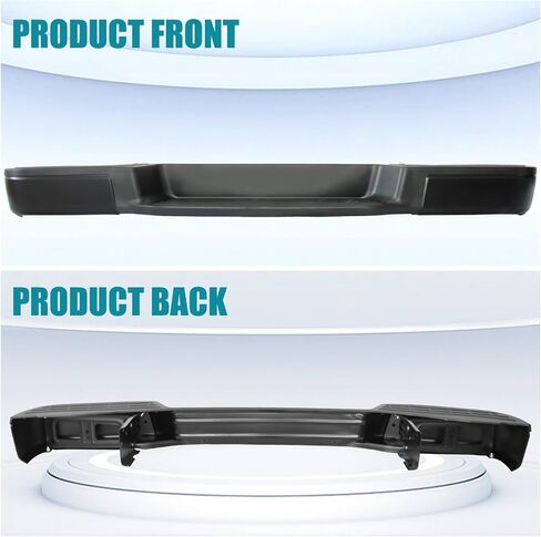 Erlebnis Rear Bumper Compatible with 2004-2015 Titan, Step Bumper without Parking Sensor Hole, Black Bar Pickup License Lamp Replacement Step Pad Assembly, NI1103117 (Model B) in Saudi Arabia