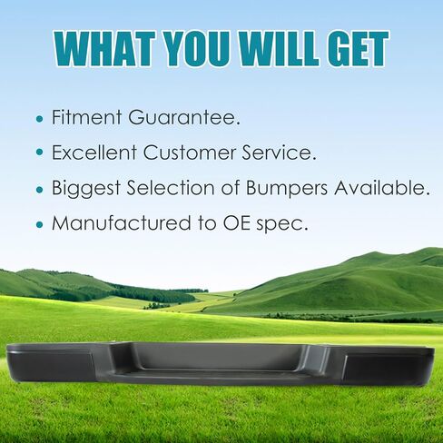 Erlebnis Rear Bumper Compatible with 2004-2015 Titan, Step Bumper without Parking Sensor Hole, Black Bar Pickup License Lamp Replacement Step Pad Assembly, NI1103117 (Model B) in Saudi Arabia