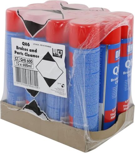 QH6 Brake Cleaner Spray Can 20.3 fl oz - Non-Chlorinated Parts Cleaner Removes Grease, Oil & Dirt, Stops Brake Squeal & Clutch Slip (Pack of 12) in Saudi Arabia