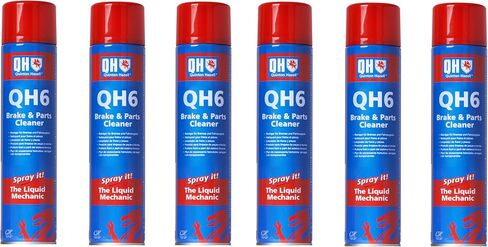 QH6 Brake Cleaner Spray Can 20.3 fl oz - Non-Chlorinated Parts Cleaner Removes Grease, Oil & Dirt, Stops Brake Squeal & Clutch Slip (Pack of 12) in Saudi Arabia