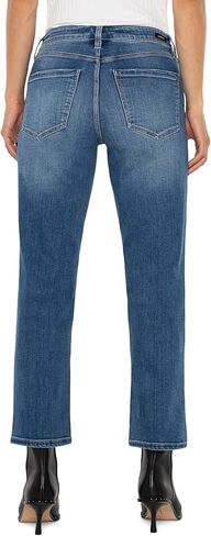 نسائي كينيدي متوسط ​​الارتفاع من قماش الدنيم الكلاسيكي المستقيم in Kuwait