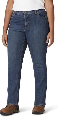 Dickies Size Women's Plus Perfect Shape Straight Stretch Denim Jeans in Saudi Arabia