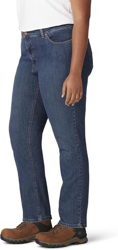 Dickies Size Women's Plus Perfect Shape Straight Stretch Denim Jeans in Saudi Arabia