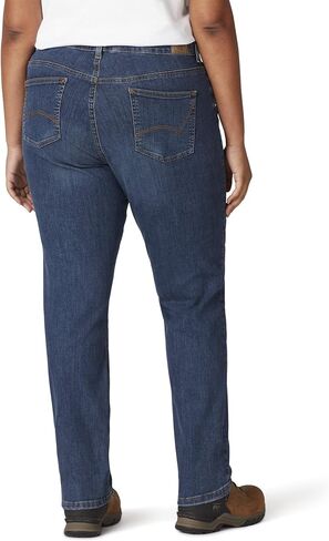 Dickies Size Women's Plus Perfect Shape Straight Stretch Denim Jeans in Saudi Arabia