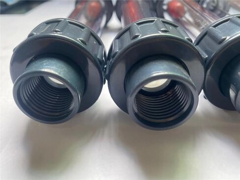 BSPP/G موصل LZS-15 أنبوب بلاستيكي السائل مقياس دوار أدوات قياس التدفق DN15 اختبار المياه أنبوب متر 202 مللي متر (60-600L) in Kuwait