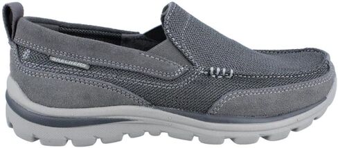 Skechers Men's Superior Milford Slip-On Loafer, Black/Black, 9 in Saudi Arabia